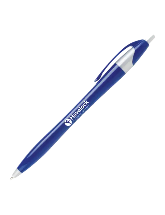 Novella Navy/Silver Corporate Pen- Blue Ink w/Havelock Logo
