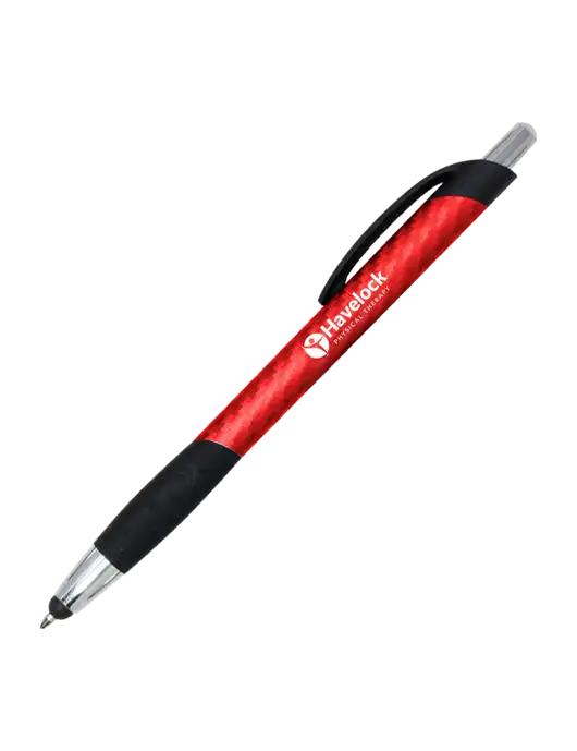 Sunray Red Stylus Pen - Black Ink w/Havelock Logo