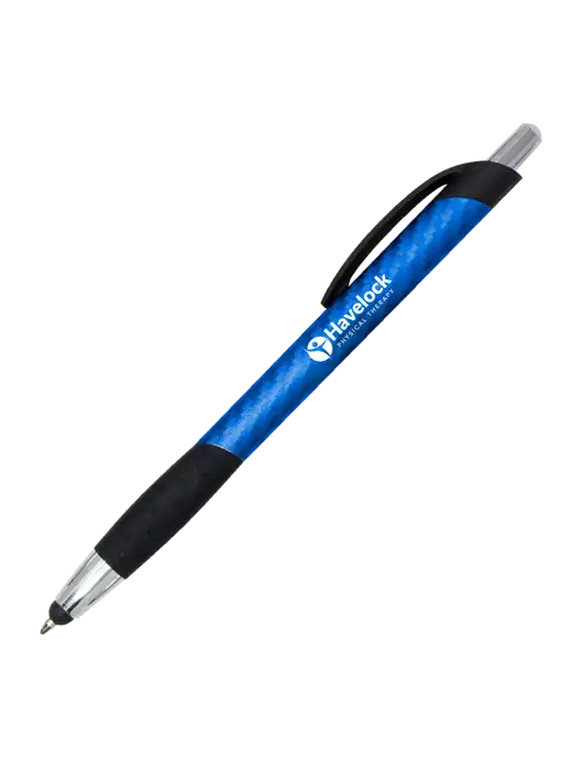 Sunray Blue Stylus Pen - Black Ink w/Havelock Logo
