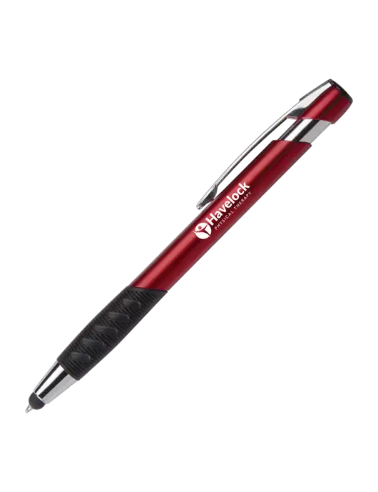Alize Red Stylus Black Ink Pen w/Havelock Logo