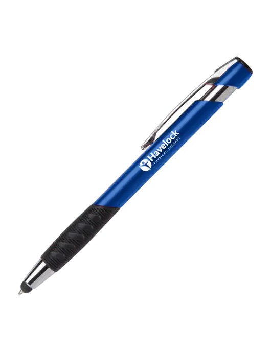 Alize Blue Stylus Black Ink Pen w/Havelock Logo