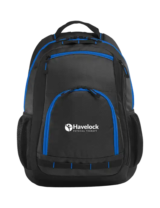Xtreme Black/Dark Grey/Royal Blue Backpack w/Havelock Logo