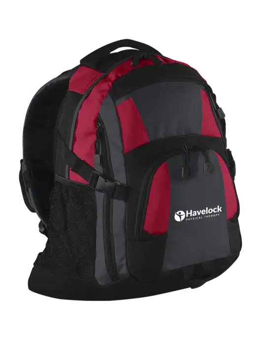 Urban Red/Grey/Black Laptop Backpack w/Havelock Logo