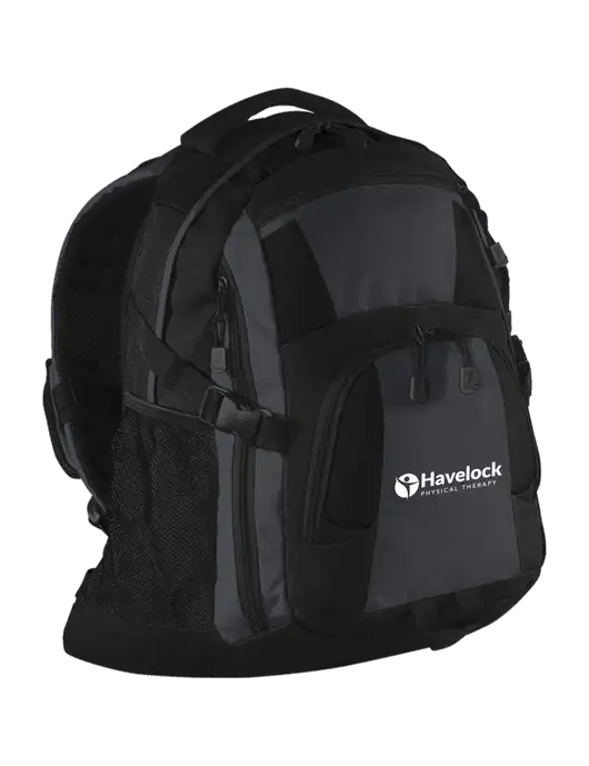 Urban Black/Grey/Black Laptop Backpack w/Havelock Logo