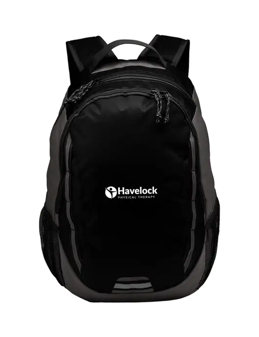 Ridge Black/Dark Charcoal Laptop Backpack w/Havelock Logo