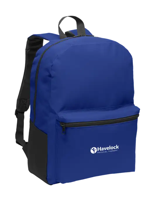 Casual Twilight Blue Lightweight Laptop Backpack w/Havelock Logo