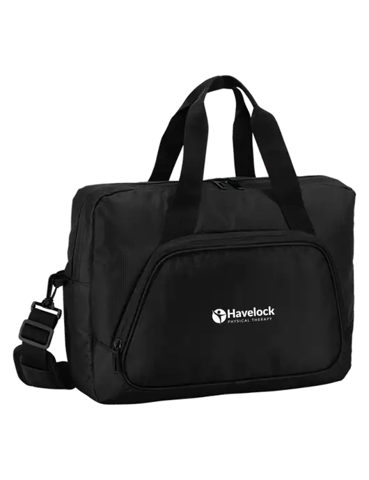 City Black Laptop Briefcase w/Havelock Logo