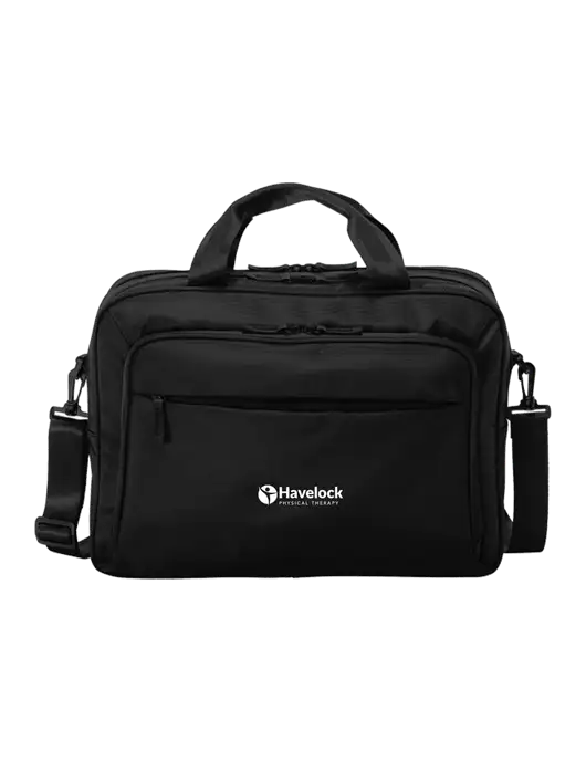 Travel Exec Black Laptop Briefcase w/Havelock Logo
