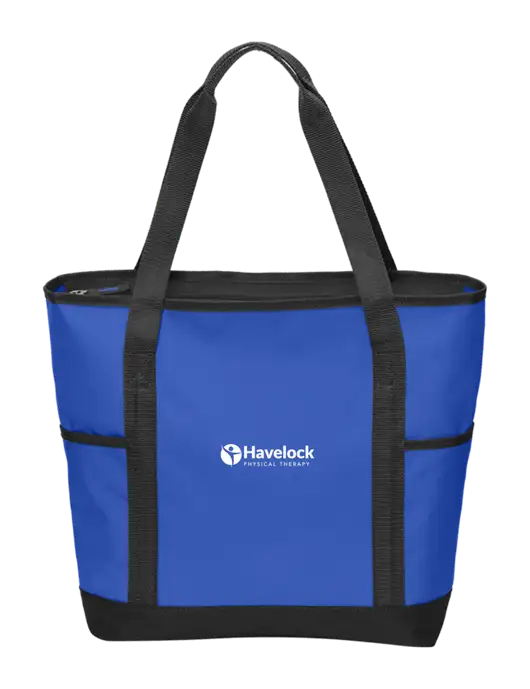 On the Go Royal/Black Tote w/Havelock Logo