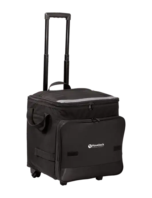 Black Rolling Cooler w/Havelock Logo