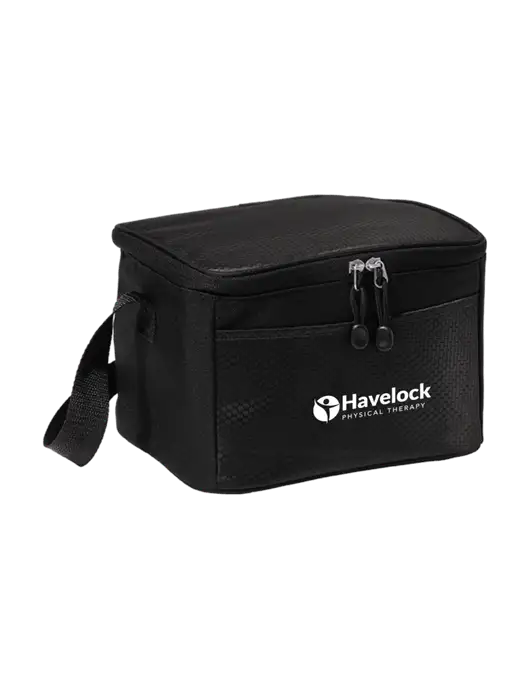 6 Can Black/Black Cube Cooler w/Havelock Logo