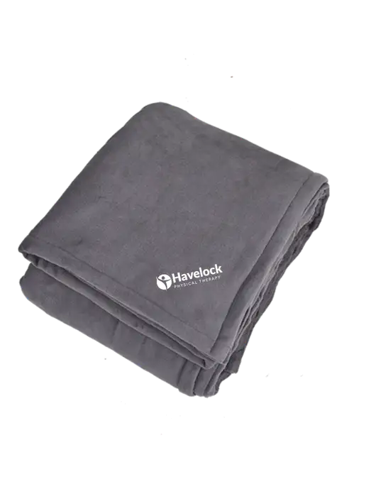 Oversized Graphite Ultra Plush Blanket Graphite w/Havelock Logo