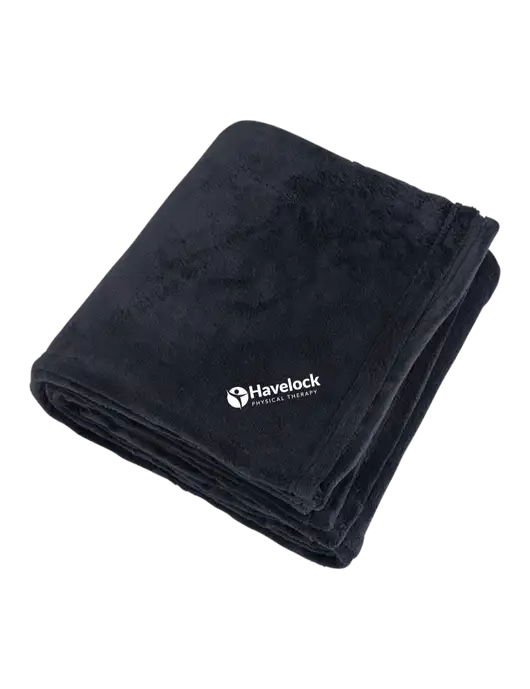 Mountain Lodge Black Blanket w/Havelock Logo