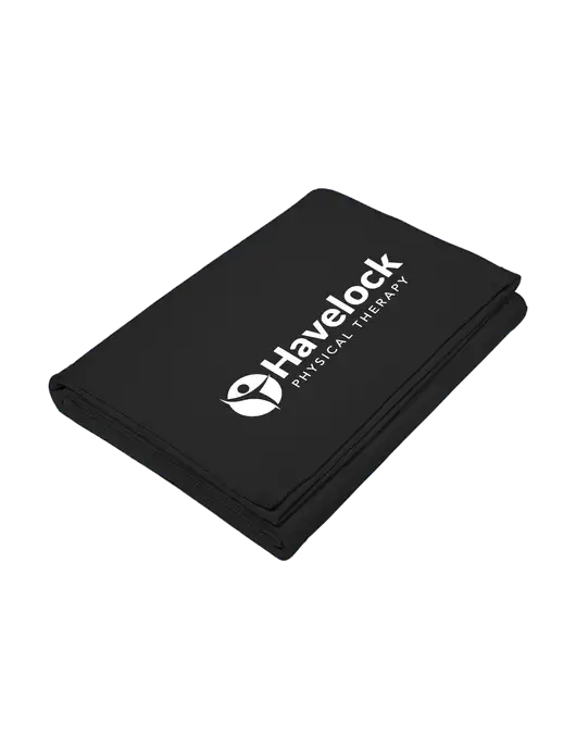 Core Black Fleece Sweatshirt Blanket w/Havelock Logo