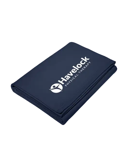 Core Navy Fleece Sweatshirt Blanket w/Havelock Logo