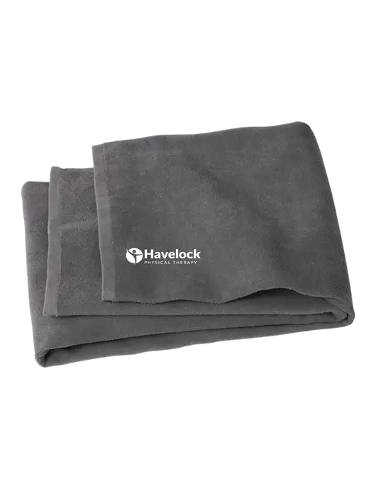 Graphite Beach Towel w/Havelock Logo