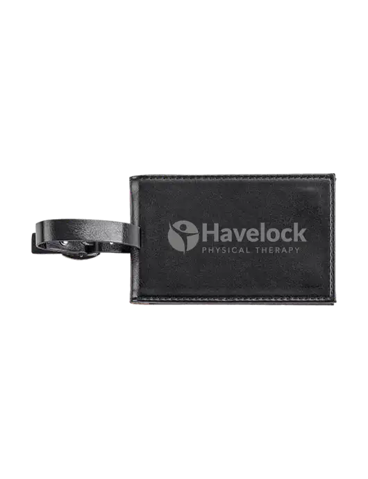 Fabrizio Black Executive Luggage Tag w/Havelock Logo