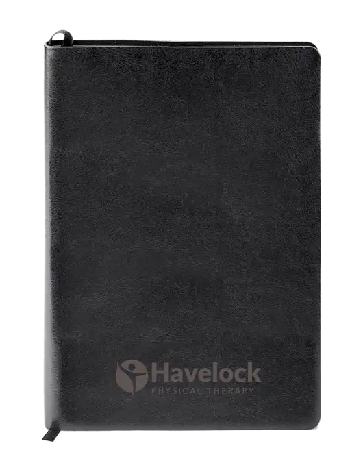 Fabrizio Black Soft Cover 5.75 x 8.125 Journal w/Havelock Logo
