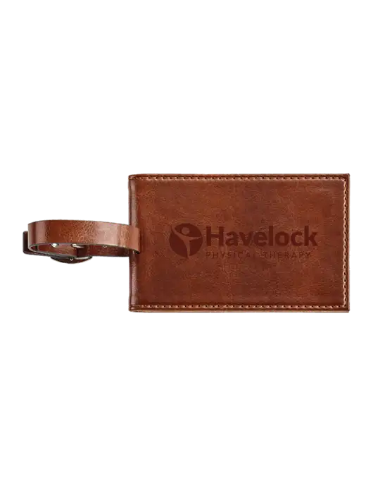 Fabrizio Brown Executive Luggage Tag w/Havelock Logo