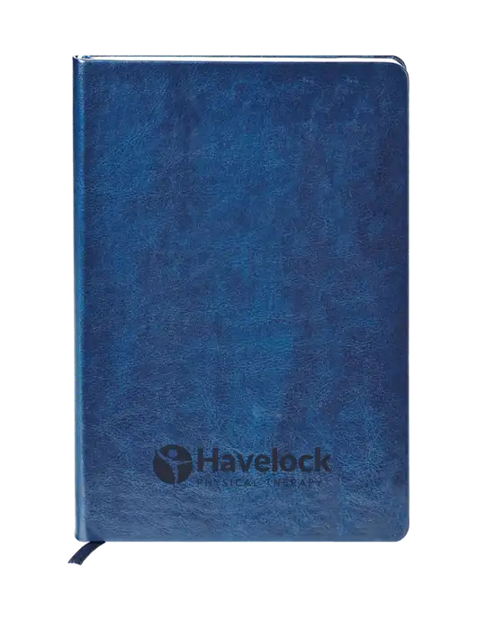 Fabrizio Blue Hard Cover 5.75 x 8.3 Journal w/Havelock Logo