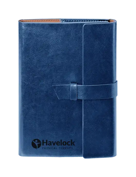 Fabrizio Blue 6.875 x 9.56 Portfolio w/Havelock Logo