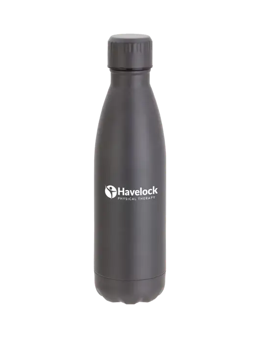 City Go Matte Charcoal 17 oz Insulated Bottle w/Havelock Logo