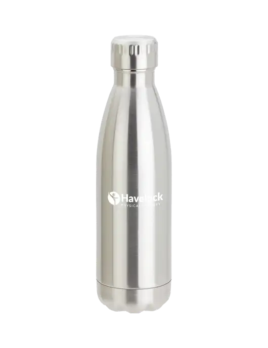 City Go Silver 17 oz Insulated Bottle w/Havelock Logo