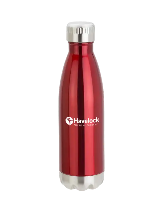 City Go Red 17 oz Insulated Bottle w/Havelock Logo
