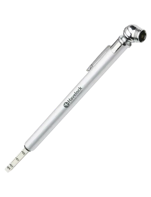 Quick View Silver Tire Gauge w/Havelock Logo