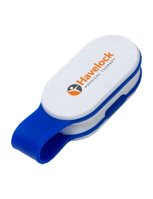 Magna Clip Blue Personal Safety Light w/Havelock Logo
