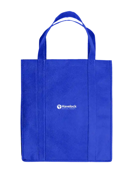 Eco Reusable Jumbo Royal Shopping Bag w/Havelock Logo