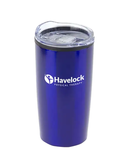 Olympus Blue 20 oz Tumbler w/Havelock Logo