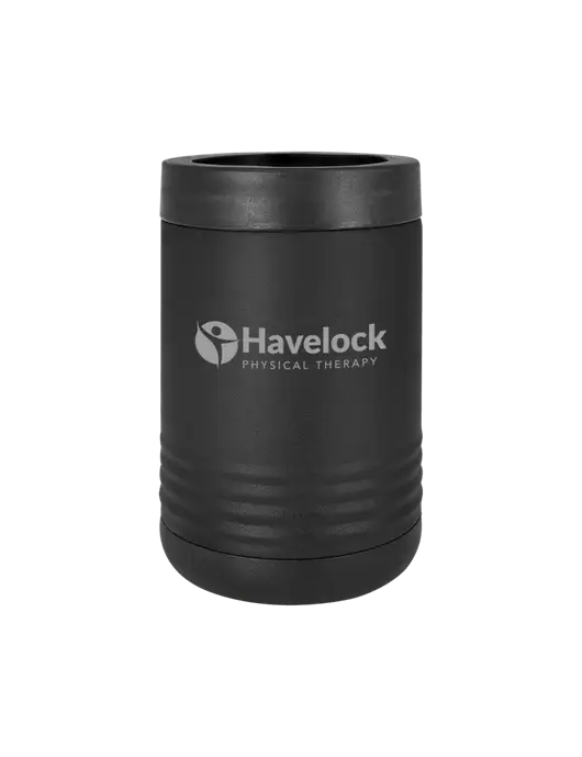 Polar Camel 12 oz Powder Coated Black Vacuum Insulated Beverage Holder w/Havelock Logo