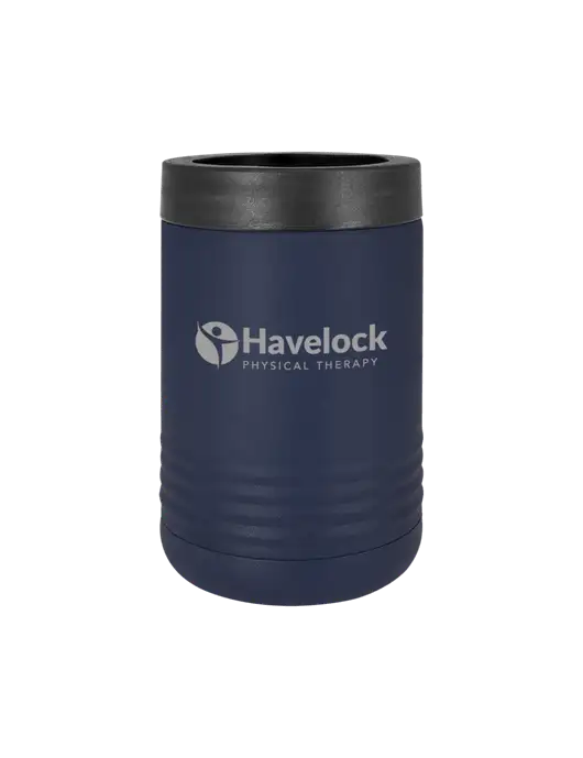 Polar Camel 12 oz Powder Coated Navy Vacuum Insulated Beverage Holder w/Havelock Logo