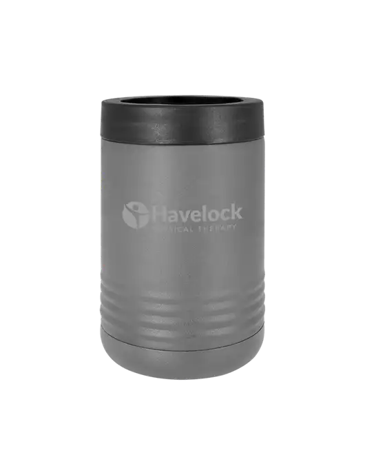 Polar Camel 12 oz Powder Coated Grey Vacuum Insulated Beverage Holder w/Havelock Logo