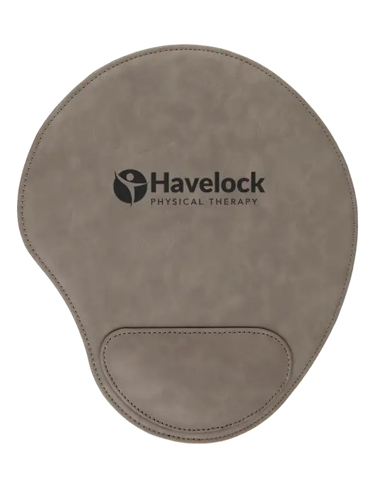 Gray Leatherette Mouse Pad w/Havelock Logo