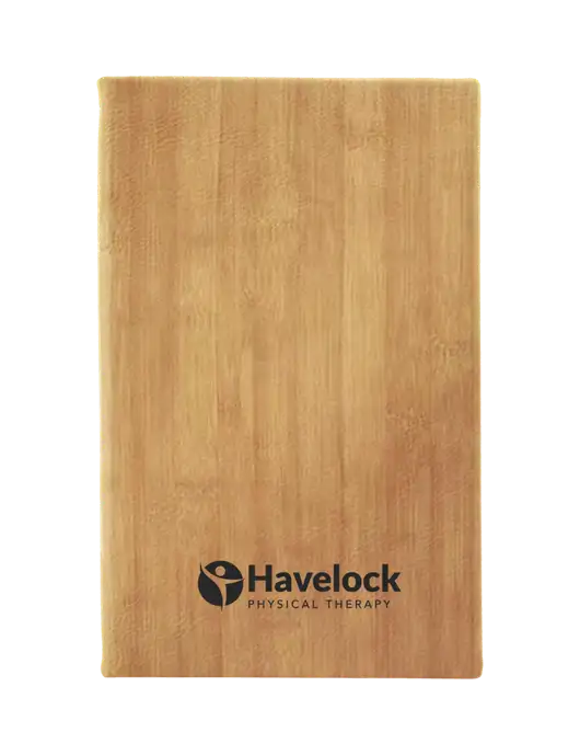 Bamboo Leatherette 5.25 x 8.25 Journal w/Havelock Logo