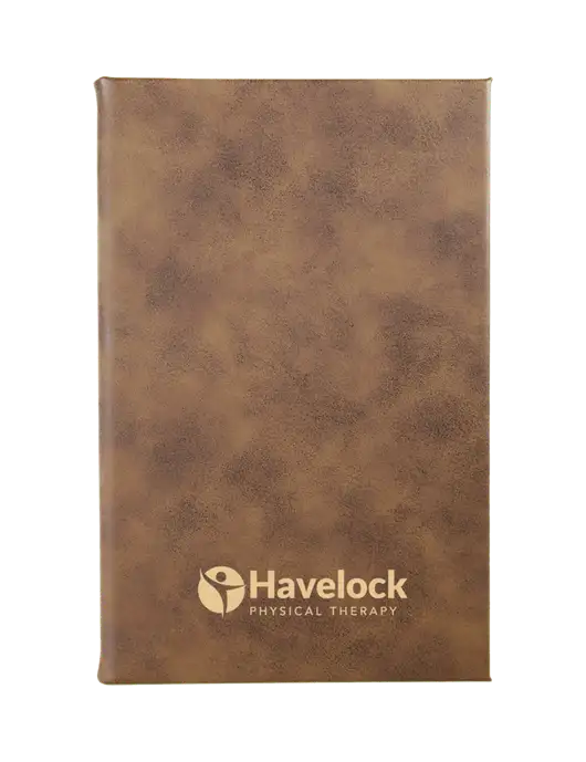 Rustic Leatherette 5.25 x 8.25 Journal w/Havelock Logo