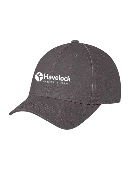 Medium Dark Grey Structured Soft Snap Closure Hook & Loop Cap w/Havelock Logo