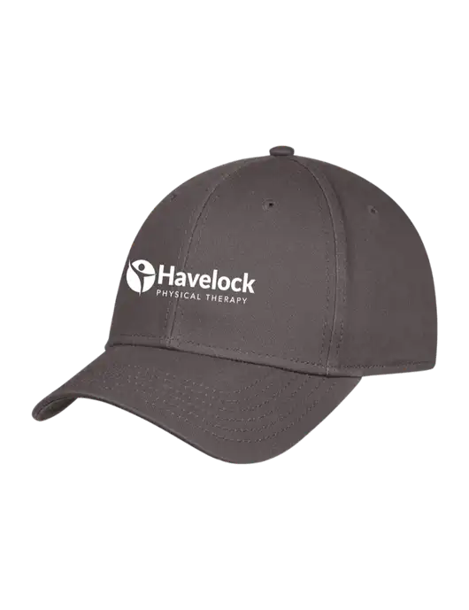 Charcoal Structured Cap Hook & Loop w/Havelock Logo