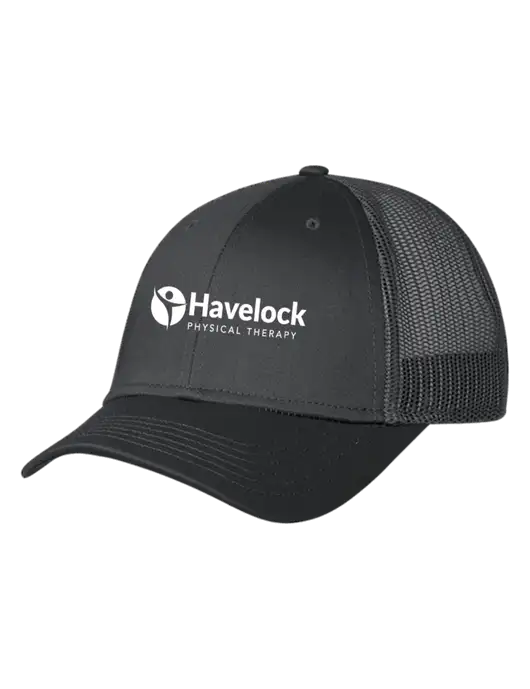 Charcoal Mesh Trucker Cap Snap Back w/Havelock Logo