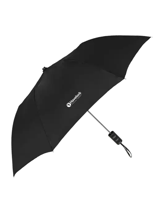 Black 42" Folding Umbrella  w/Havelock Logo