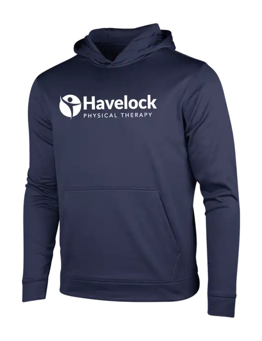 Navy Sport-Wick Fleece Hooded Pullover w/Havelock Logo