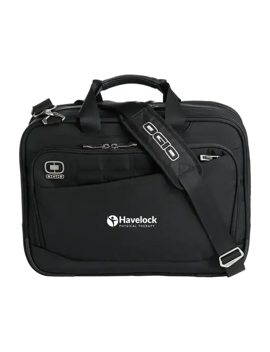 OGIO Black Element Laptop Messenger Bag w/Havelock Logo
