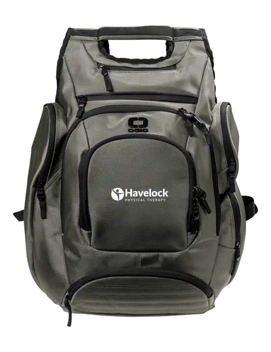 OGIO Medium Grey Metro Ballistic Laptop Backpack w/Havelock Logo