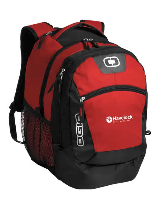OGIO Red Rogue Pack
 w/Havelock Logo