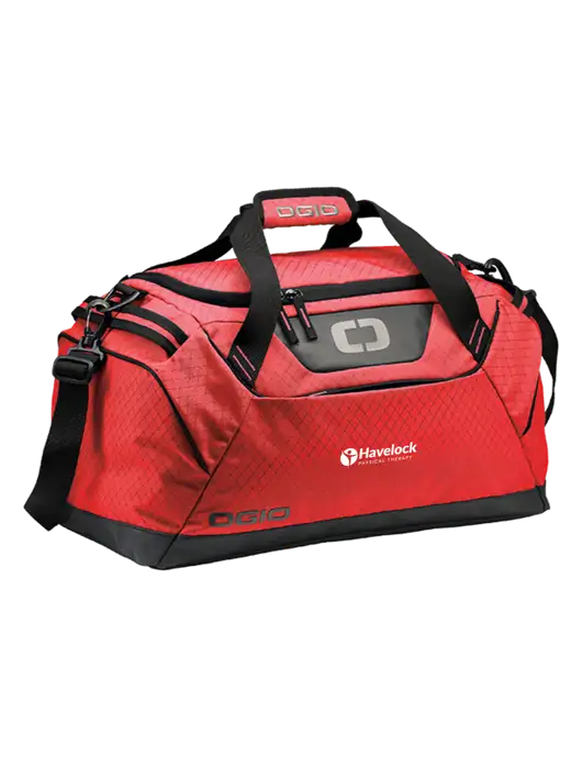 OGIO Red Catalyst Duffle
 w/Havelock Logo