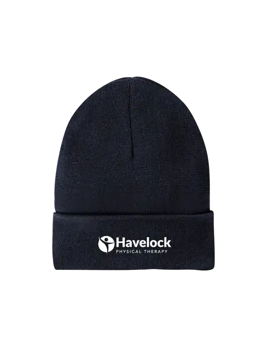Recycled True Navy Beanie w/Havelock Logo