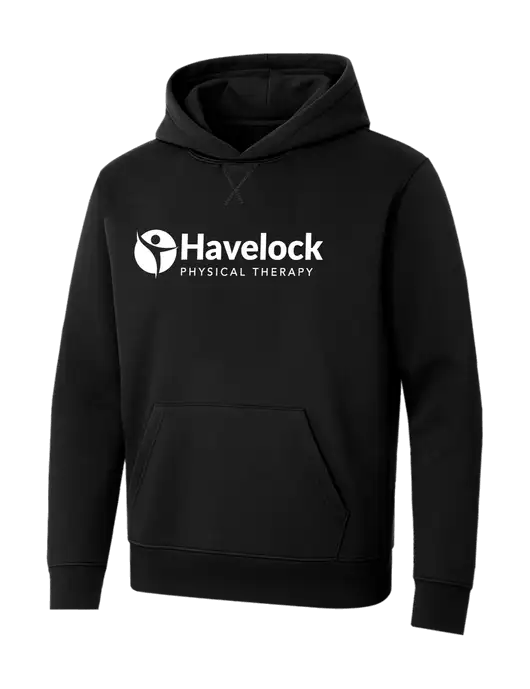 Allmade Deep Black Organic French Terry Pullover Hoodie w/Havelock Logo
