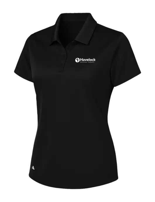 Adidas Black Womens Basic Sport Polo w/Havelock Logo